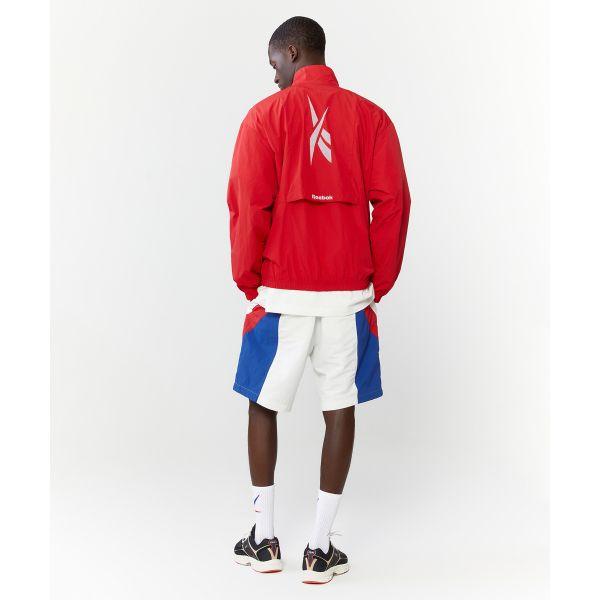 Reebok Vector Flash Spliced Outdoor Casual Zip-Up Windbreaker Women Outerwear Red REJU4EJ30R2