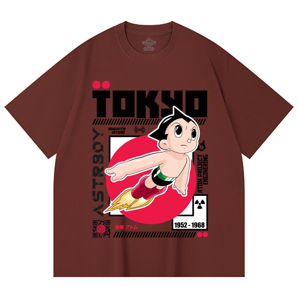230 g/m² 100% Baumwolle Astro Boy V2 Druck Unisex Schweres Baumwoll-T-Shirt