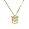 18K Gold-Plated Zircon Pendant Necklace for Women - Versatile, Non-fading Clavicle Chain Jewelry