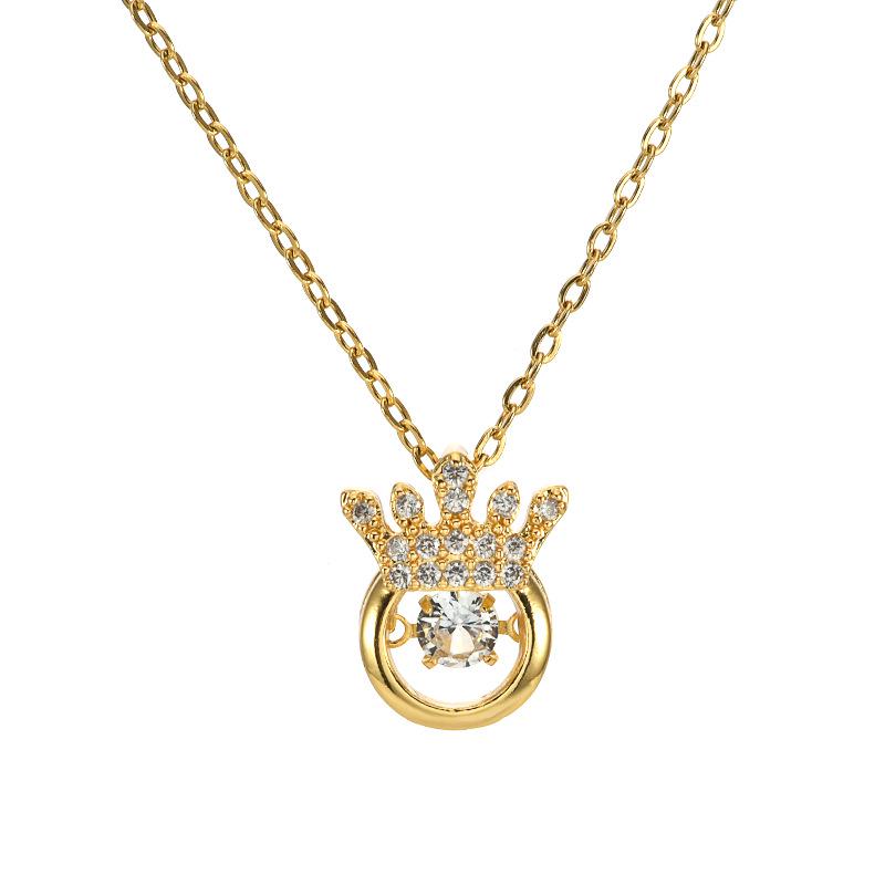 18K Gold-Plated Zircon Pendant Necklace for Women - Versatile, Non-fading Clavicle Chain Jewelry
