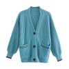 And Winter New Arrivals Women's Clothing Zr European and American Style Fashionable Versatile Loose Long-Sleeved Slimming Sweater Cardigan Jacket