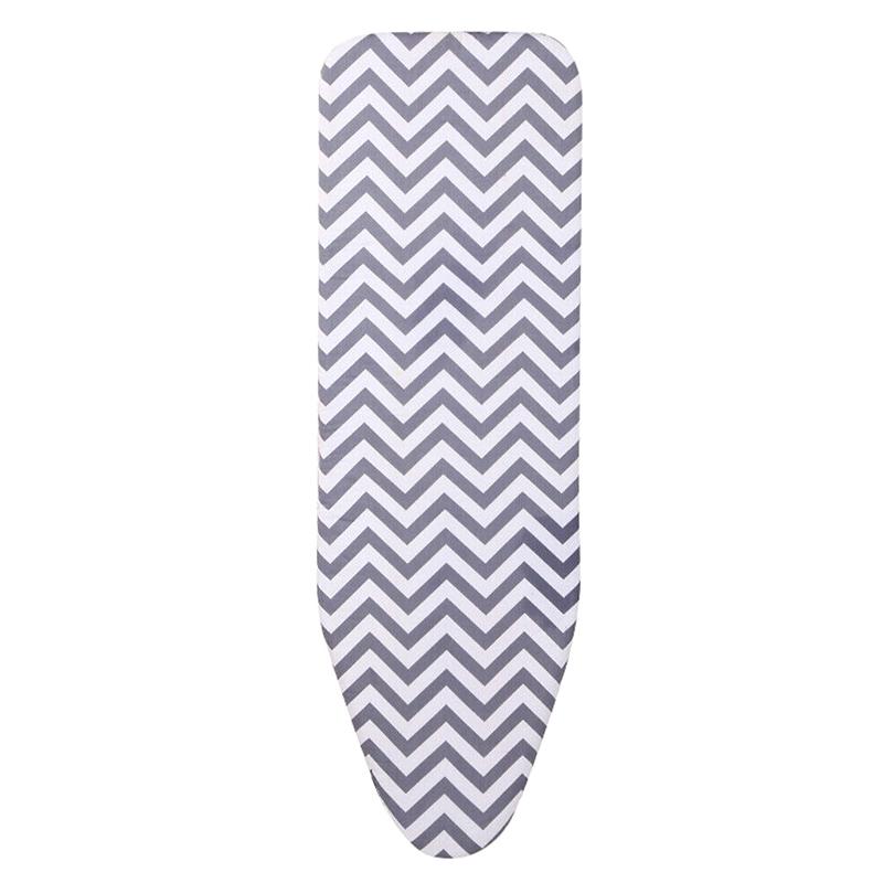 

Heat Resistant Ironing Board Covers 150x50cm Thickened Cotton Polyester Sponge Grey Wave Pattern for Home Laundry Use