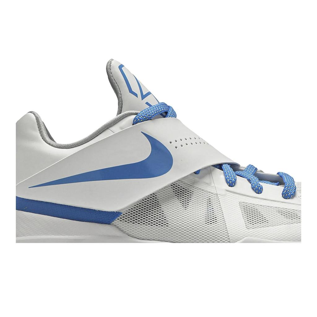 Nike Zoom KD 4 QS 'Battle Tested' (Unisex) White / Photo Blue-Wolf Grey-Black Basketball Shoes AQ5103 100