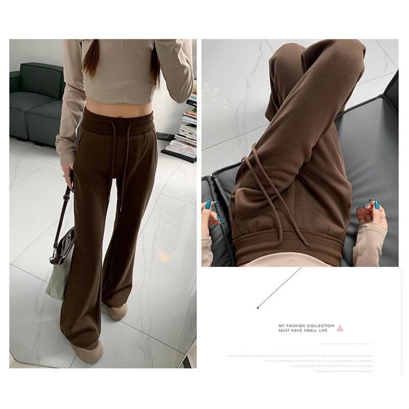 WASSUP AMAZING Women's High-Waist Flared Casual Pants