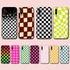 Checker Phone Case For Xiaomi Mi 5X 8 9 10 11 12 Lite Pro 10T PocoX3pro PocoM3 Note 10 Pro Lite