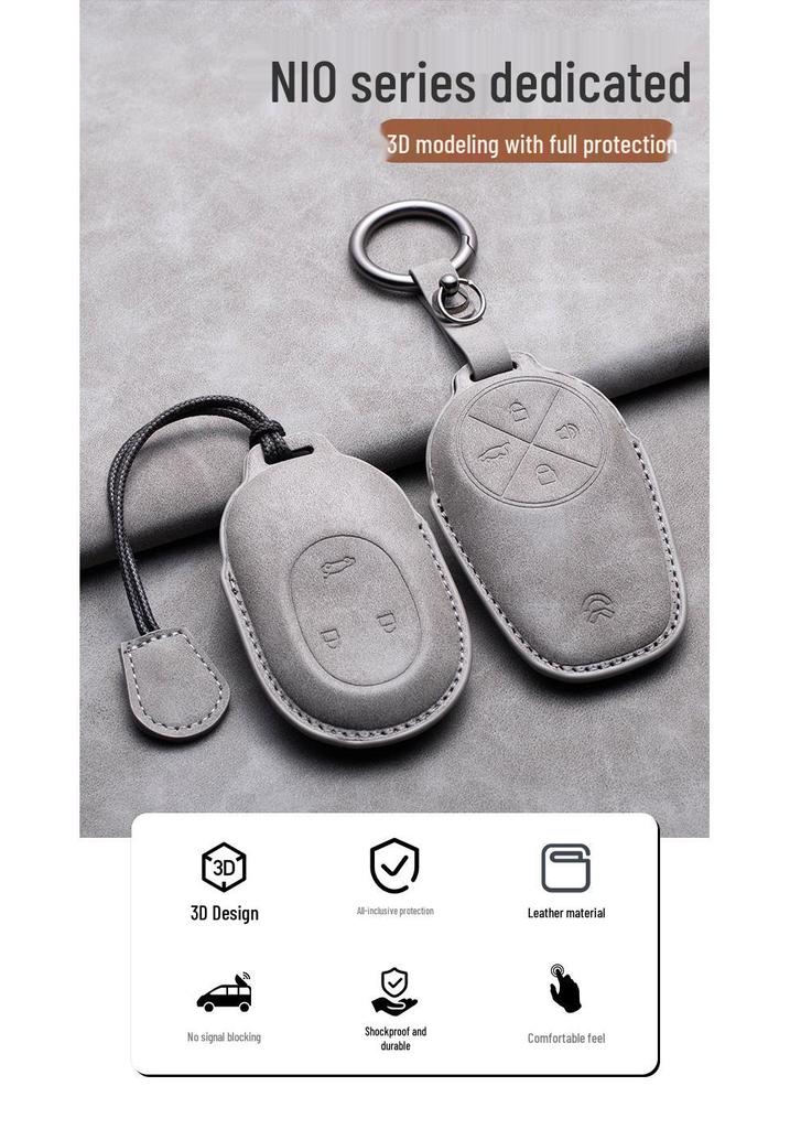 Compatible Key Case for Nio ES6, ES8, ES7, EC6, ET7, and ET5 – Unisex Car Key Shell