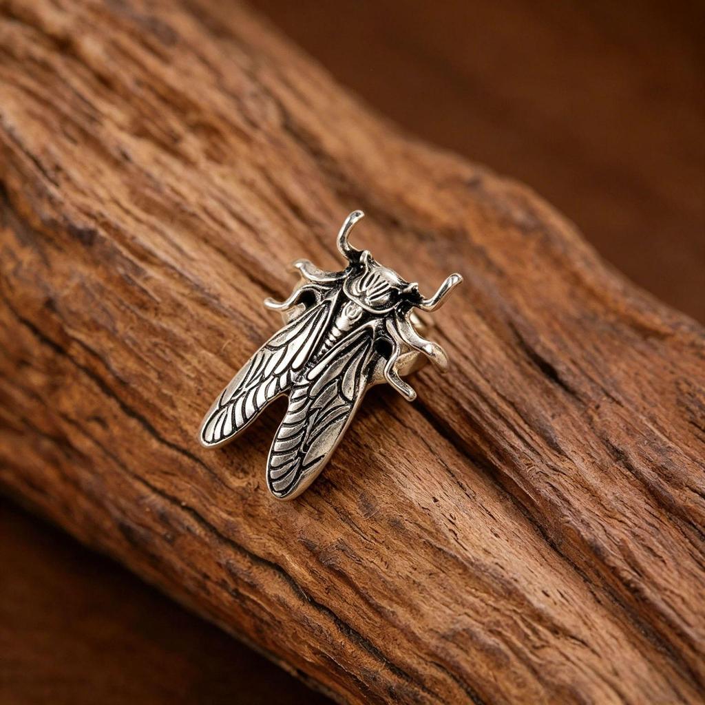 Europees-Amerikaans Retro Insect Ontwerp Verstelbare Ring: Trendy, Veelzijdig en Casual.