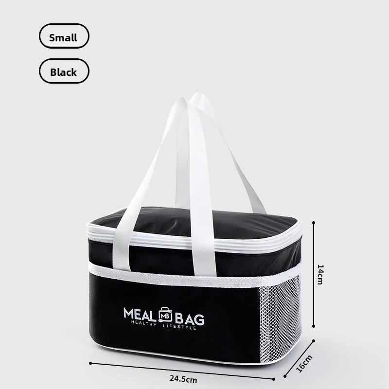 Insulated Waterproof Lunch Bag Portable Oxford Cloth Meal Tote for Work and School Modern Simple Design