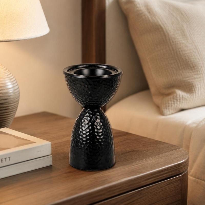 Iron Metalwork Fragrances Vessel with Raised Display Bowl for Living Room, Bedroom, Study and Tea Room Placement Indoors