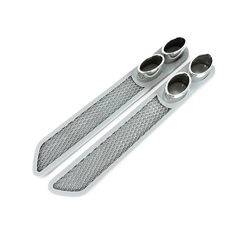 Car Simulation Tuyere Exhaust Pipe Mouth Decoration Sticker 3D Fake Air Vent At The Rear  Exterior Modification