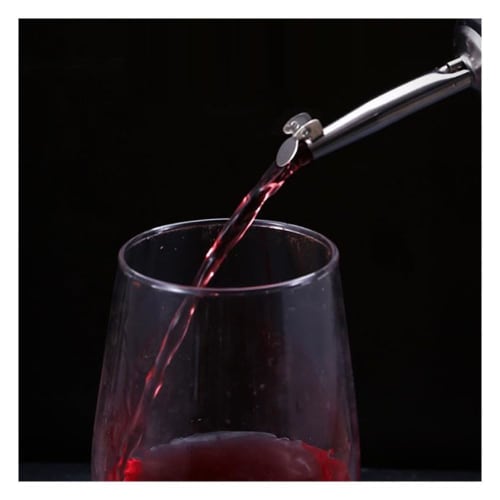 Set of 8 Stainless Steel Pourers for Cocktails, Wine, and Whiskey (A)