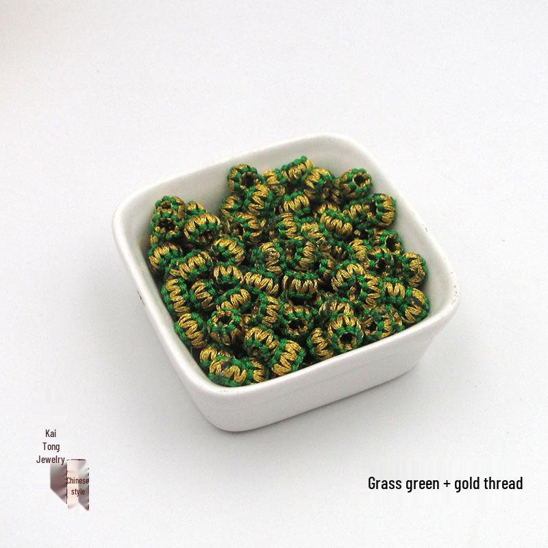 Yingluo Pineapple Knot Button Hand-Woven DIY Accessories Kit for Bracelets and Necklaces