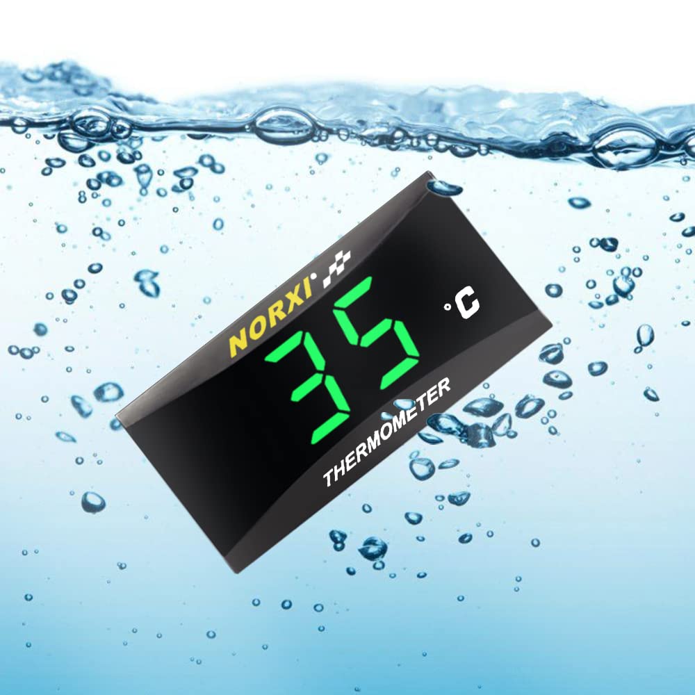 Motorcycle Ultra Thin Digital Motorcycle Motor Vehicle Temperature Gauge Meter