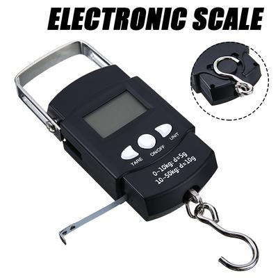 PDTO 50kg Digital Scales Portable Travel Fish Luggage Weighing Hanging Hook Scale New