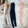 Ice Silk Mid-Calf Socks Summer Ultra-Thin Lace Netting JK Leggings Japanese Lolita Transparent Half-Length Socks