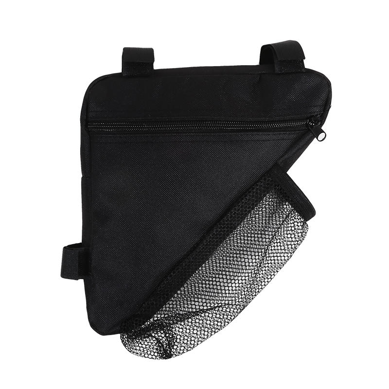 

Hike Camping Outdoor Cycling Mountain Bike Crossbeam Triangle Bag Strap with Water Cups Zipper Accessories