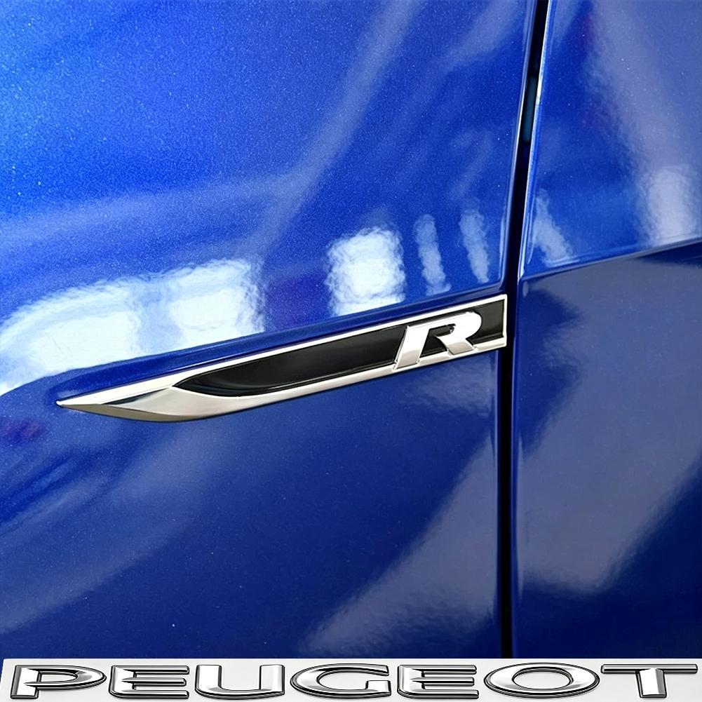 MPSGW1 2Pcs Car 3D Metal Side Badge Fender Emblem Body Stickers Accessorie For VW Golf Tiguan T-Roc Polo Passat ID.4 T-Cross ID.3 Taigo