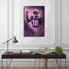 Sports Poster Justin Jefferson Canvas Poster Wall Art Decor Print Picture Paintings for Living Room Bedroom Decoration 12x18inch(30x45cm) Unframe: