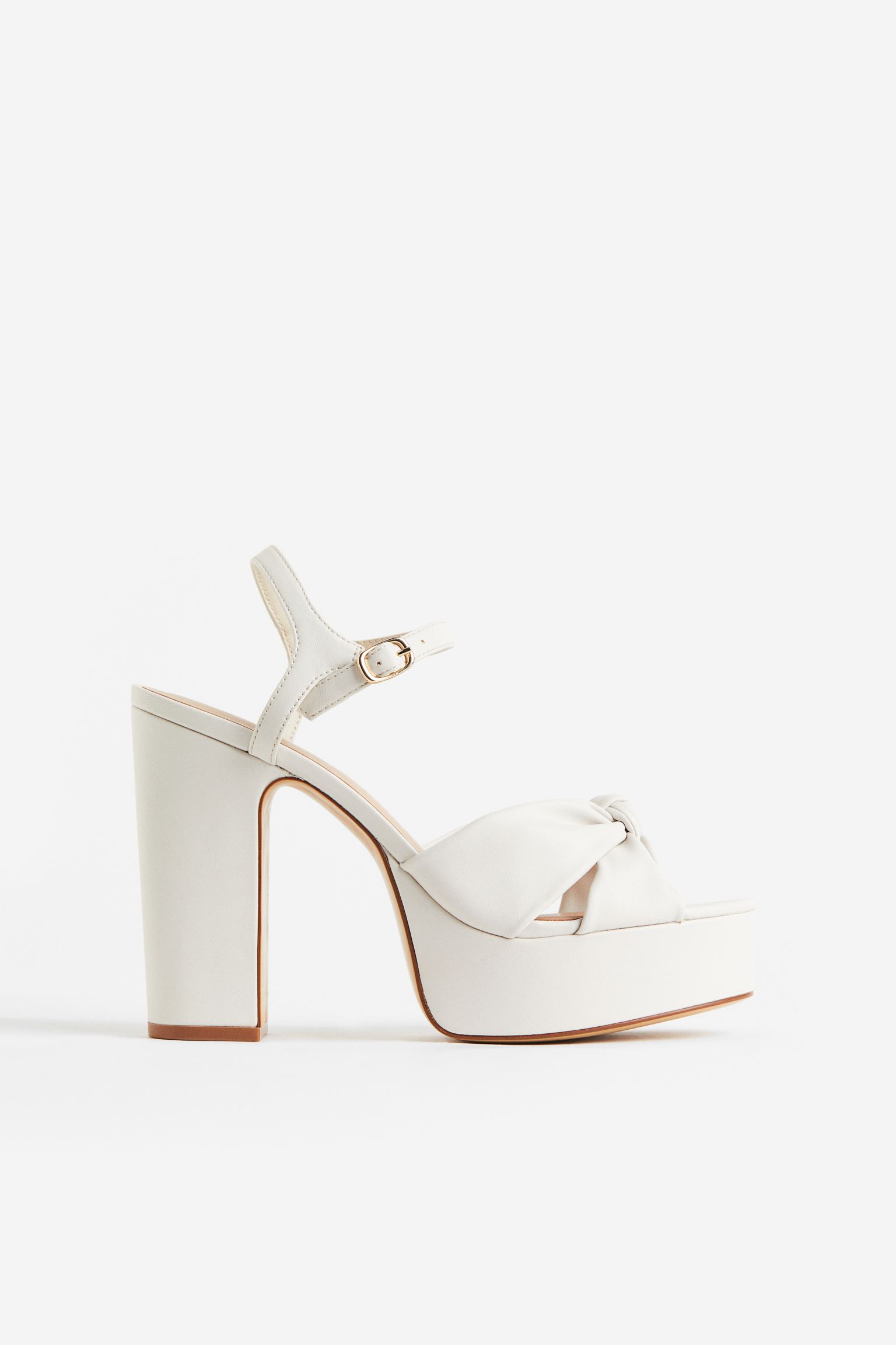 

Knot-detail platform sandals