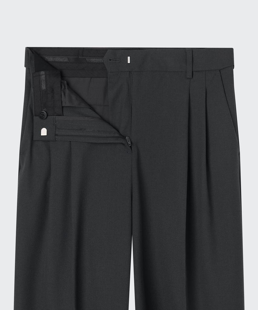 MUSINSA STANDARD WOMAN Women'S Lightweight High-Waisted Wide Hidden Banding Slacks [Gray]