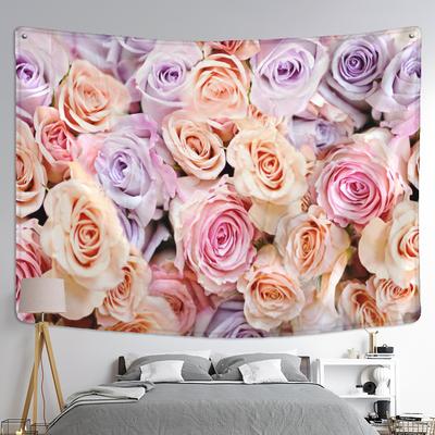 Home Decor Floral Tapestry Wall Hanging Boho Style Natural Plant Art Ins Hippie Tapiz Mandala Home Decor