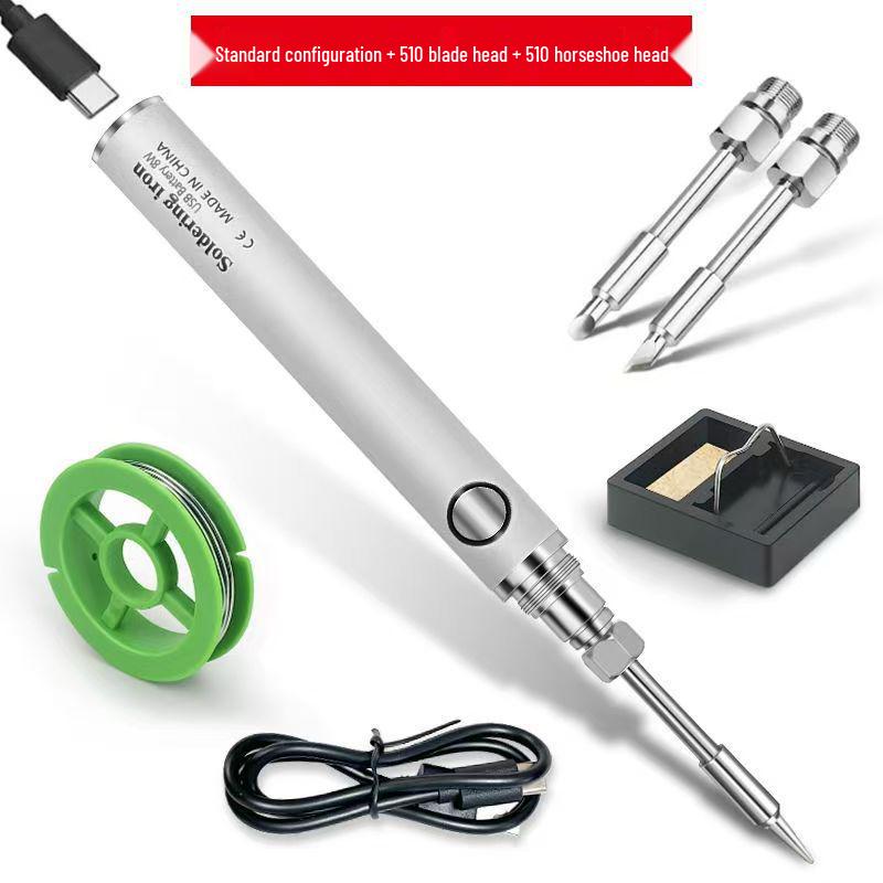 8W USB Portable Wireless Soldering Iron Pen - Electric Spot Welding Tool for Household Use