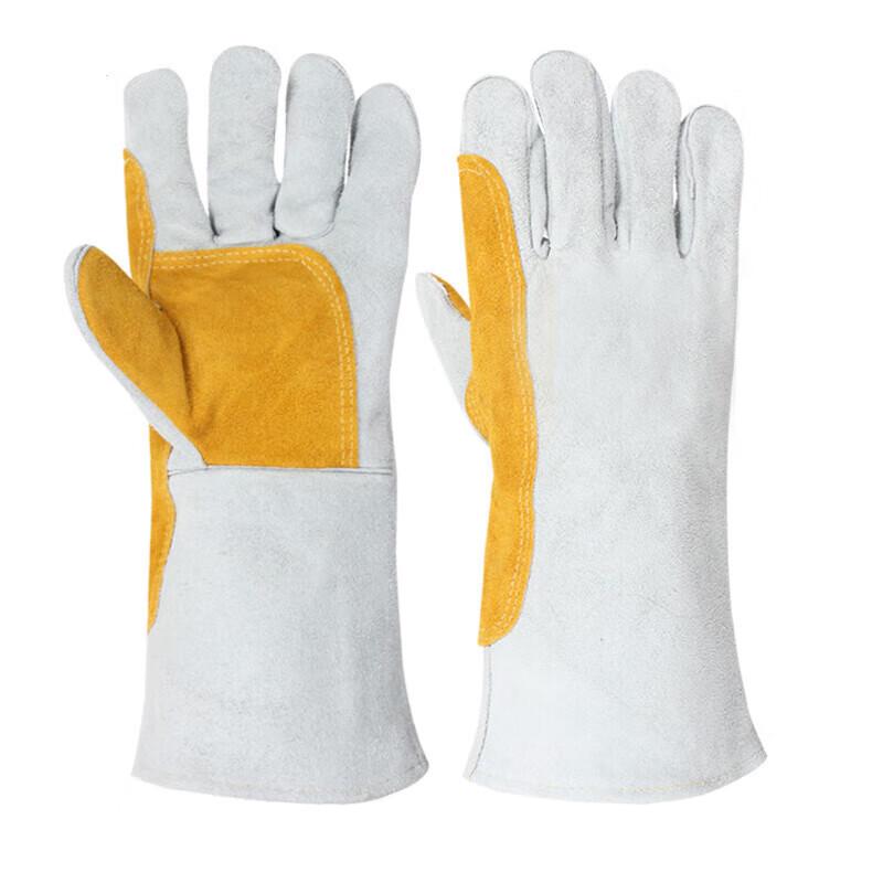 DUBETE Cowhide Heat Resistant Work Gloves