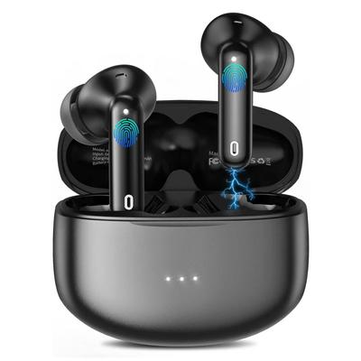 Kabellose Ohrhörer, 50 Stunden Spielzeit, Bluetooth 5.3, integriertes Mikrofon mit Geräuschunterdrückung, mit Kopfhörer-Stereo-Sound, IPX7-wasserdicht, für iPhone und Android