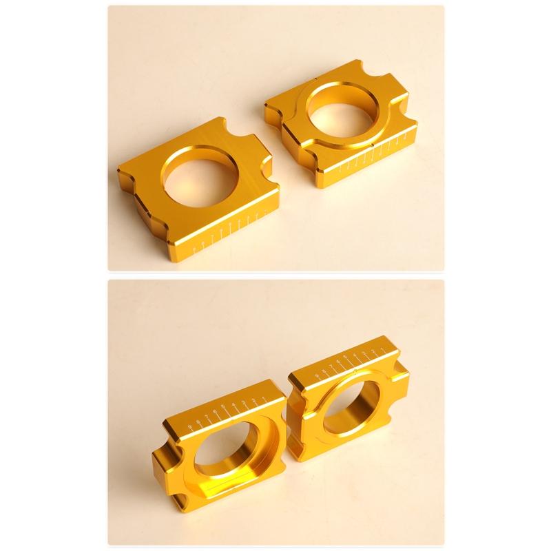 Axle Blocks Chain Adjuster for 690 790 950 990 1050 1090 1190 1290  Supermoto Super Adventure  S 2pcs