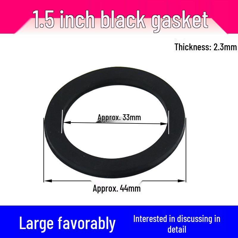 High-temp resistant rubber silicone sealing washer with flat mesh gasket for 4-point water heater and 6-point water meter shower inlet hose.