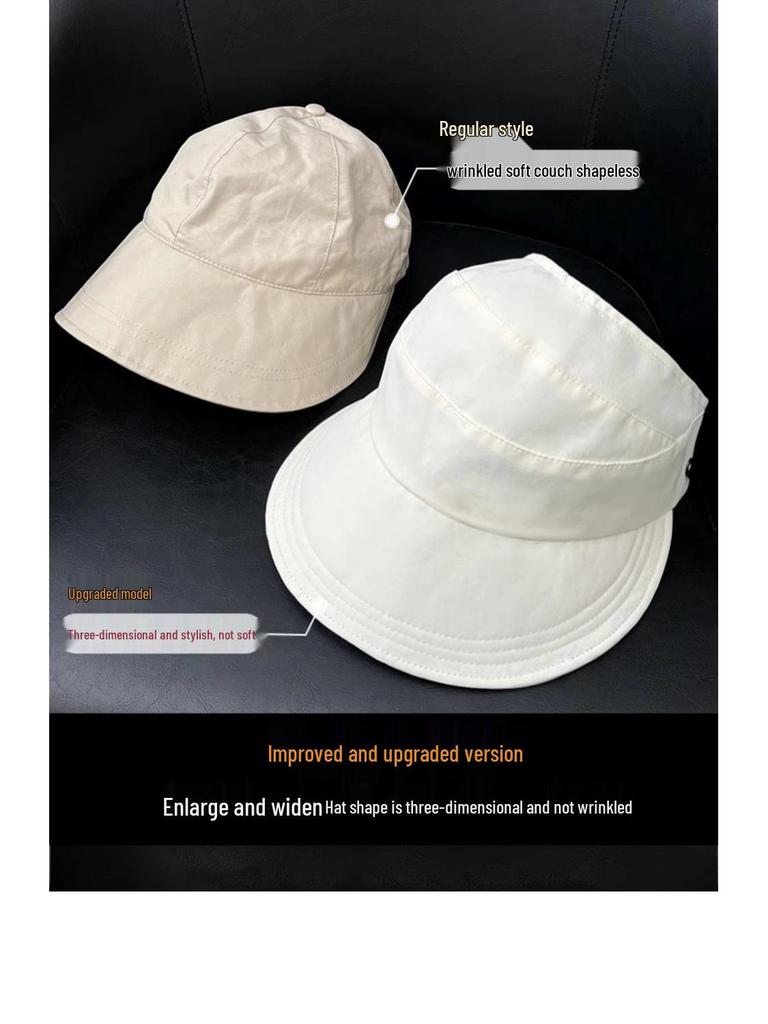 Women's Summer UV Protection Wide-Brim Sun Hat for Cycling