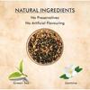 Octavius | Jasmine Green Tea - 100 Gm (50 Cups) | 100% Natural Ingredients | Loose Leaf | Jasmine Flower | Antioxident-Rich | 100 Gm Box
