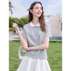 BETU Women's Sweet Lace Trim Short Sleeve T-Shirt