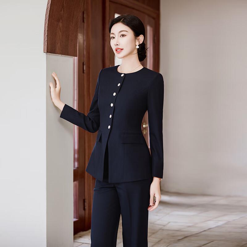 Women's Round Neck Professional Suit Set