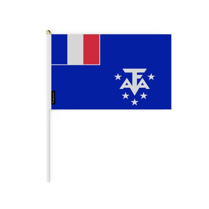 Drapeau - l'Antarctique - Mini - 14 x 21 cm - Polyester - Recto/verso - Multicolore