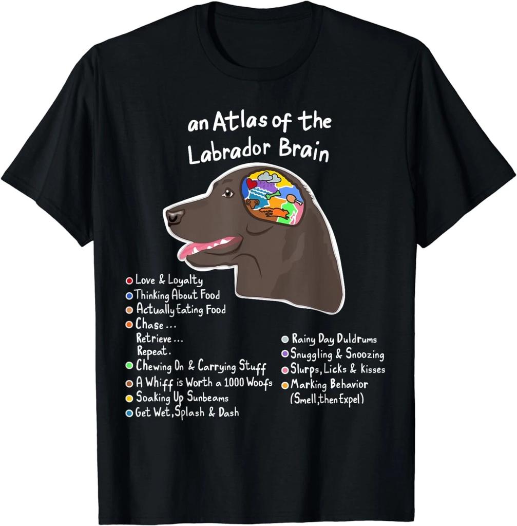 Labrador Brain Black Yellow Chocolate Lab Gift T-Shirt Labby Dog Gift T-Shirt
