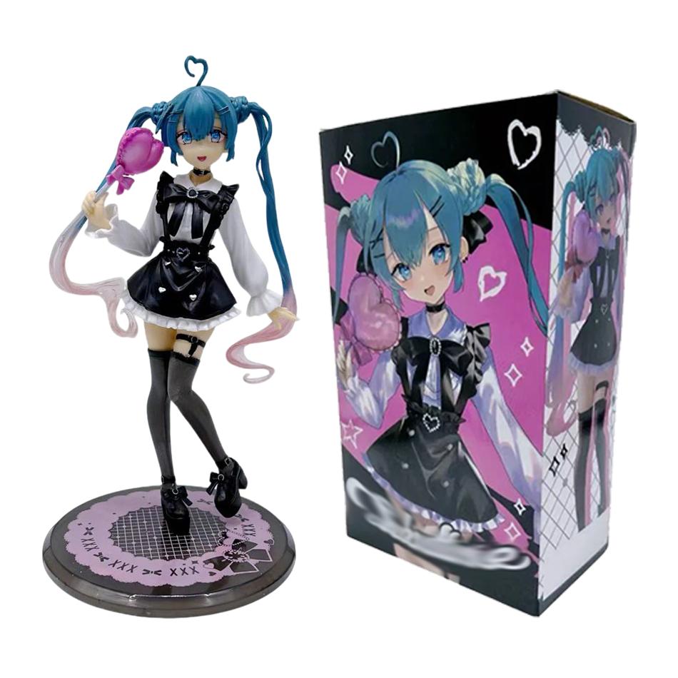 Anime Figure Cherry Blossoms Dress Action Figures Kawaii Swimsuit Vocaloid Pvc Collectible Model Toys Girl Gift