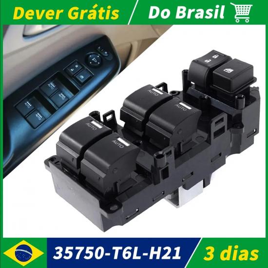 

37P For Honda Spirior HRV 2015-2018 35750-T6L-H21 Auto Power Window Control Switch Lifting Door Lock Car Parts Accessories 35750-T6L-H21