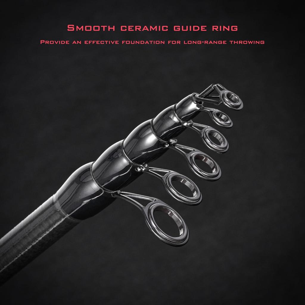 Portable Telescopic Fishing Rod and Reel Combo Set, 180cm/210cm Spinning Reel, Bait and Hook Accessories, Saltwater Fishing Tackle Bag & Case Included