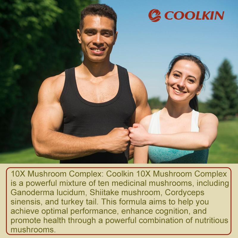 Coolkin - 10 Mushroom Complex Dietary Supplement - Brain Health