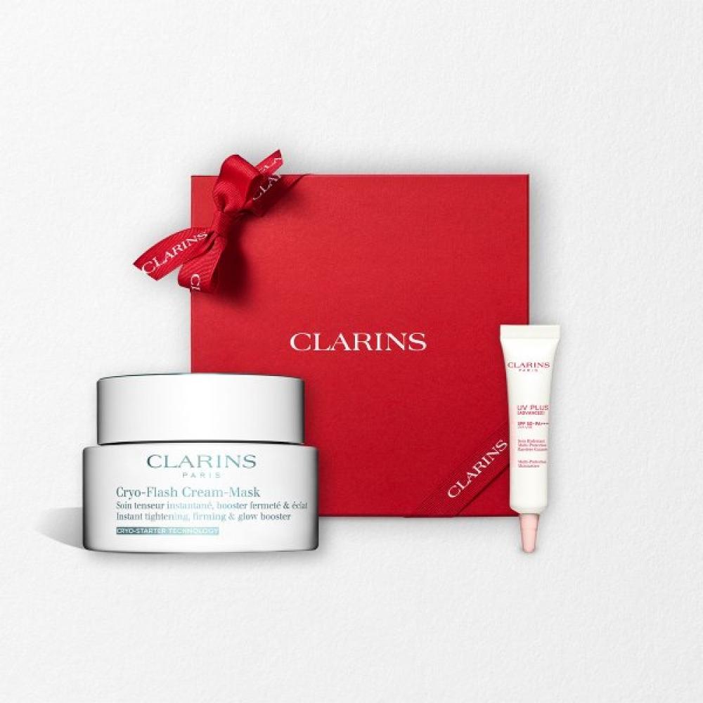 Clarins Cryo Flash Cream Mask 75ml +Mask Brush Cryo mask set/Excluding gift-wrapping