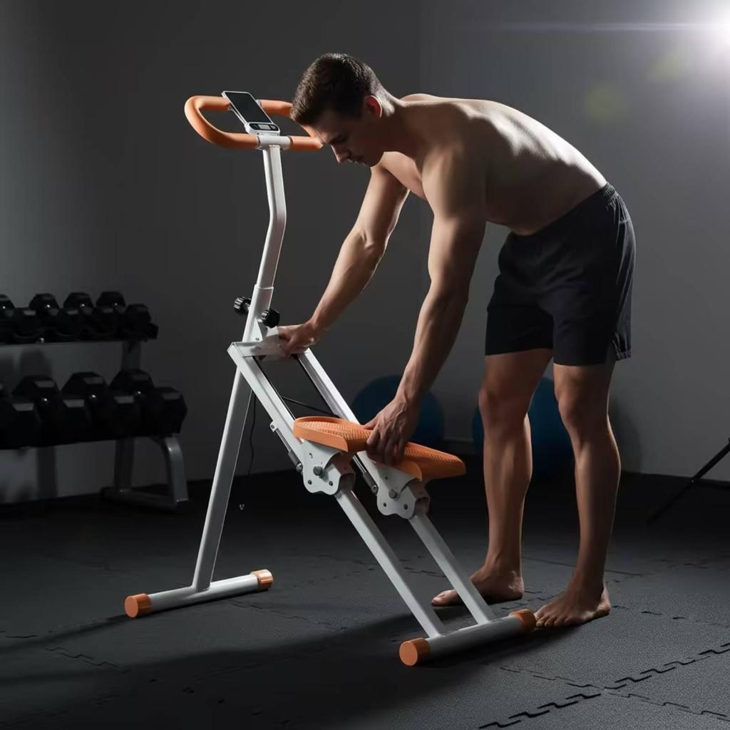 Step Climber with Handlebar Adjustable Height Stair Stepper Counter