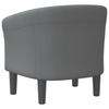 Club Chair Dark Grey Fabric