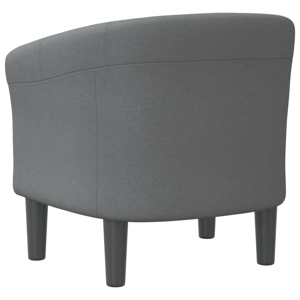 Club Chair Dark Grey Fabric