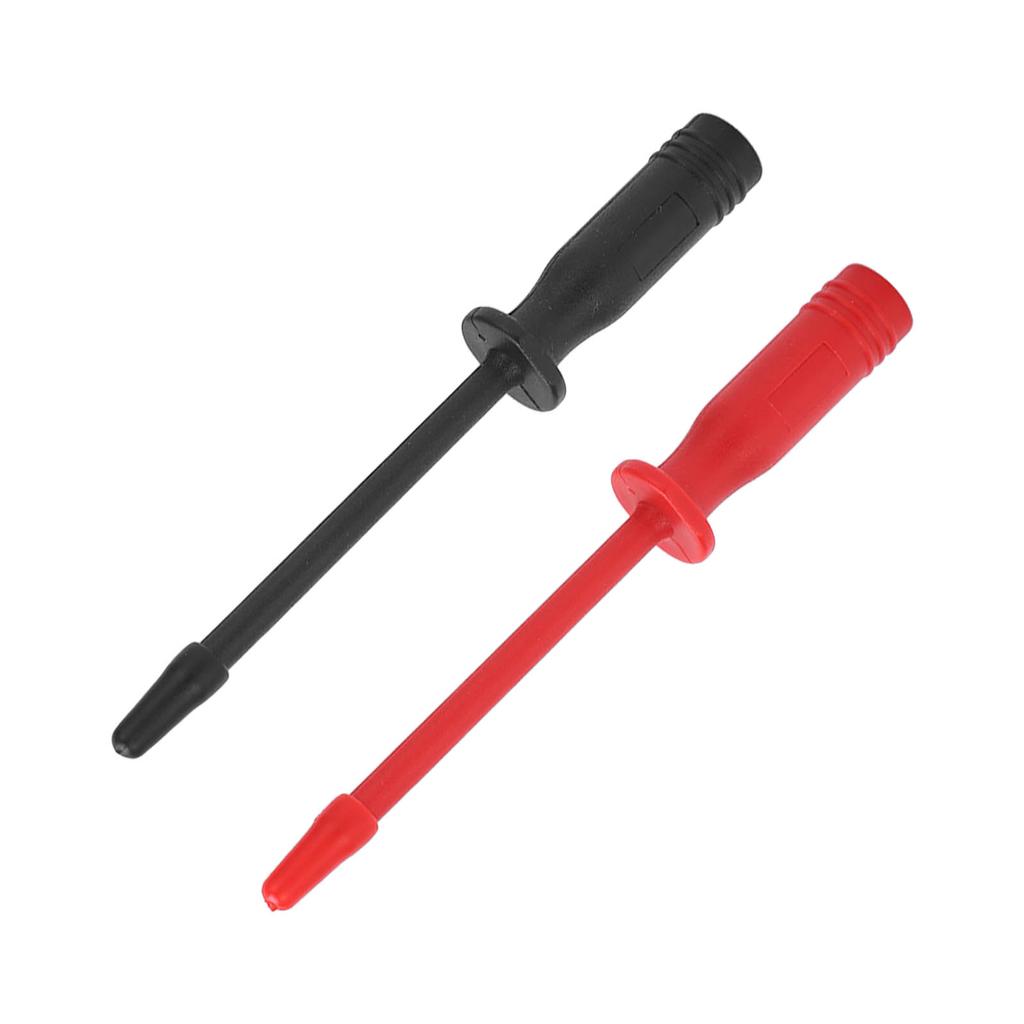 2PCS J.30016 Piercing Probe Multimeter Test Hook with 4mm Connector Port Car Repair Test Hook Insulation Test Needle