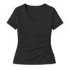 Women's Stretch V-neck Slim Fit Casual Basic Top