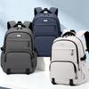 Spring New Solid Color Business Computer Bag Large Capacity Men's Backpack Casual Multi-pocket Outdoor Backpack Lightweight Burden Reducing School Bag