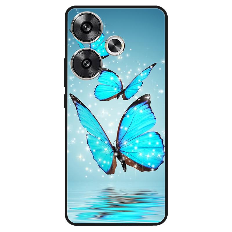 

For Xiaomi Poco M6 4G Case Shockproof Soft Silicone TPU Bumper for Poco M6 4G Cover PocoM6 4G 2024 Lovely Luxury Cartoon Fundas Poco M6 4G