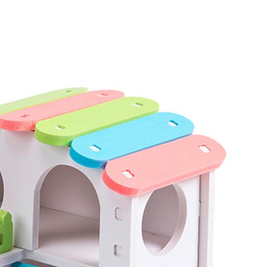 Yousheng Hamster House Breathable Double Layers Living Hut Small Pets Hamster Hideout Hut Pet Toy