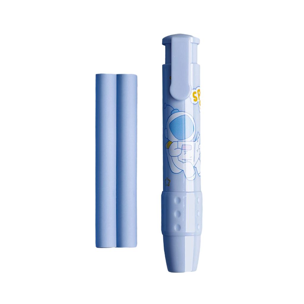 Cartoon Pushable Eraser Set for Students Retractable Eraser for Painting Creative Office Stationery with No Debris